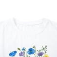 thumbnail image 2 of DEXIO Plus Size Vintage Floral T Shirts for Women Boho Wildflower Graphic Tees Cute Short Sleeve Casual Tops,5X, 2 of 14