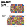 thumbnail image 3 of Pioneer Flower Floral Print Pattern Bath Mat Set Of 2,Non-Slip Rug for Bathroom,Kitchen,Bedroom,Entrance, 30x17 and 23.5x15.7 Inches, 3 of 5