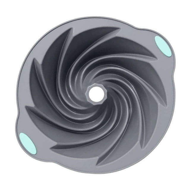 Molde de silicona acanalado para pasteles | Molde antiadherente hueco para hornear pasteles, pan y postres | Apto para horno, microondas, congelador y lavavajillas