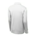 thumbnail image 6 of Yellow Rooster Men's Long Sleeve Micropique Sport-Wick Polo Shirt White M, 6 of 8