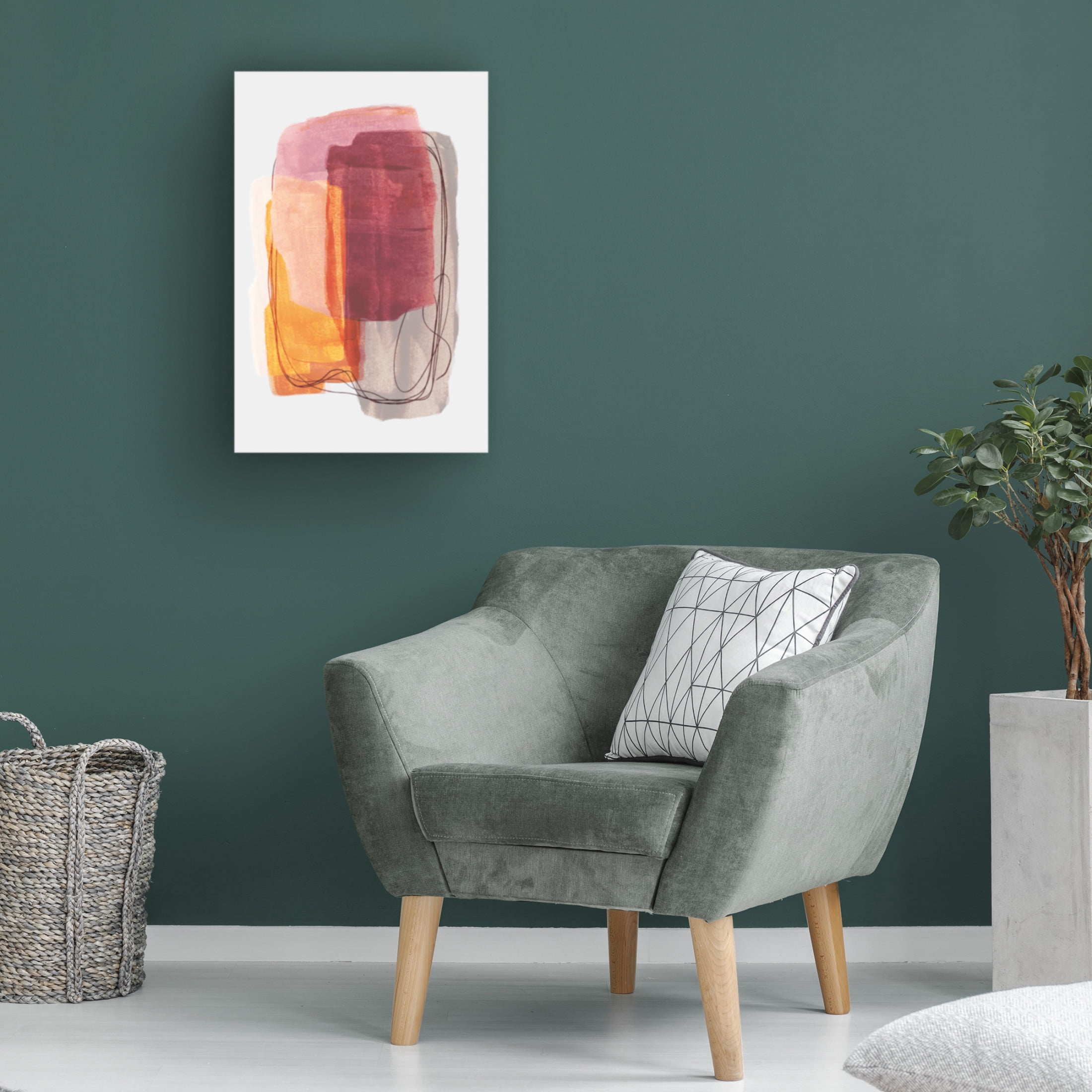 Trademark Fine Art Mareike Bohmer Abstract Brush Strokes 51 Canvas Wall Art