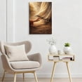 thumbnail image 5 of The Hem Of Jesus' Garment Framed Canvas Wall Art - Inspirational Christian Artwork, Religious Faith Print, Spiritual Healing Decor For Home, Church, Living Room, Bedroom 16*24inch(40*60cm), 5 of 6