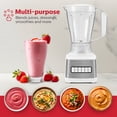 thumbnail image 6 of Holstein Housewares 8-Speed Blender 500W Motor, 48 oz Plastic Jar, and Intuitive Controls for Effortless Blending - Elevate Your Culinary Experience Now - Kitchen Essential, 6 of 10