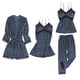 thumbnail image 2 of 4 Piezas Camisón de Felpa Estilo Kimono para Mujer Ropa de Dormir Antideslizante Azul XXL XXL azul Yuyangstore Túnica de vellón para mujer, 2 of 8