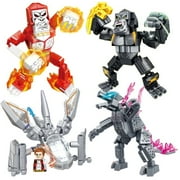 Prehistoric Planet Jurassic Age Dinosaur Compatible Dinosaur Gorilla King Kong Building Block Mini Model Action Figures Toy Gift