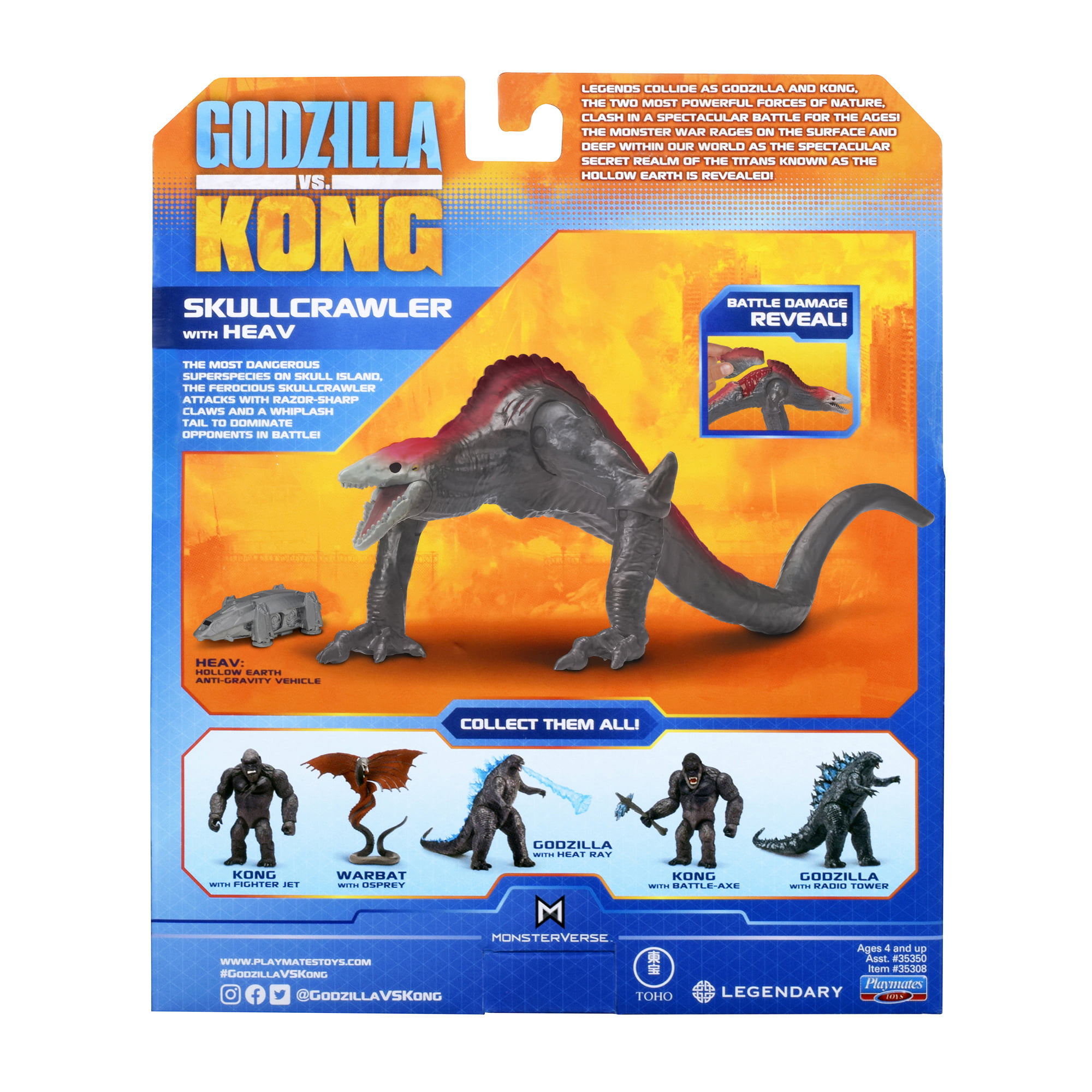 wave06 Figure Complete set Godzilla Kong Mechagodzilla Skullcrawler Bandai HG D 