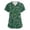 I35# Green, variant on Christmas Scrubs Tops for Women Print Short Sleeve Holiday V-Neck Nursing Working Uniform with Pockets Stretchy Cat Print Casual Scrub Tops Red,M