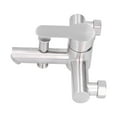 thumbnail image 3 of Shower Tap, Easy To Install Stainless Steel Rustproof Cold Hot Water Faucet  For Bathtub For Home For Bathroom, 3 of 8