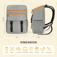 thumbnail image 4 of CshidWorld 33 Can Insulated Leakproof Cooler Backpack with Bottle Opener, Gray, 4 of 7