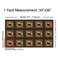 thumbnail image 3 of jejeloiu Moose Silhouette Fabric by the Yard 10 Yards,Vintage Farmhouse Cabin Room Decor Fabric by the Yard,Fram Pine Cone Sewing Fabric For Child,Luxury Bedroom Decor, 3 of 6