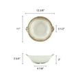 thumbnail image 2 of Excellante Jazz Melamine Dinnerware Collection 64 Oz/2 Quart Bowl, 12 1/2"X3" Deep, Comes in Each, 2 of 2