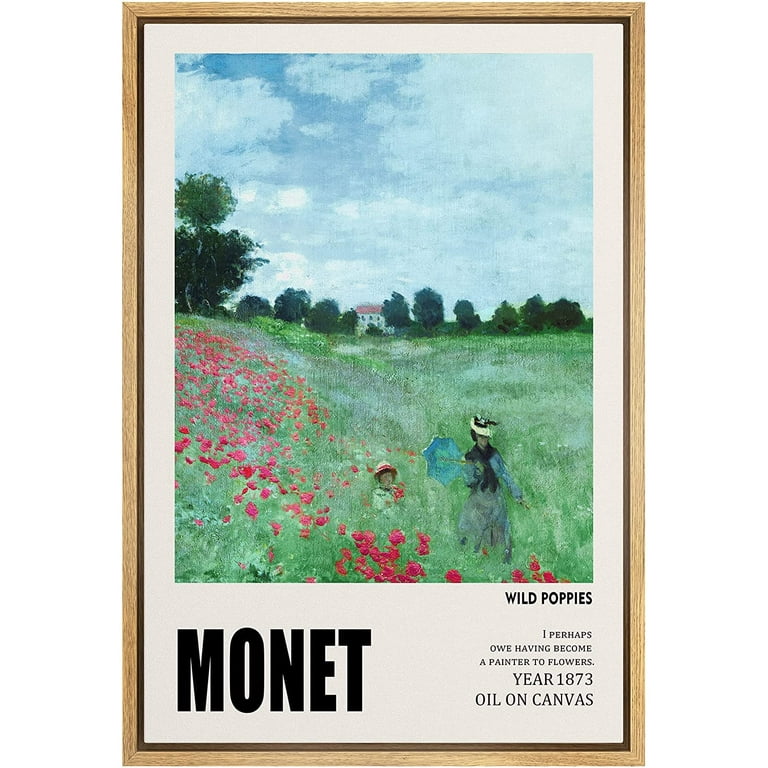 poppy flower painting monet