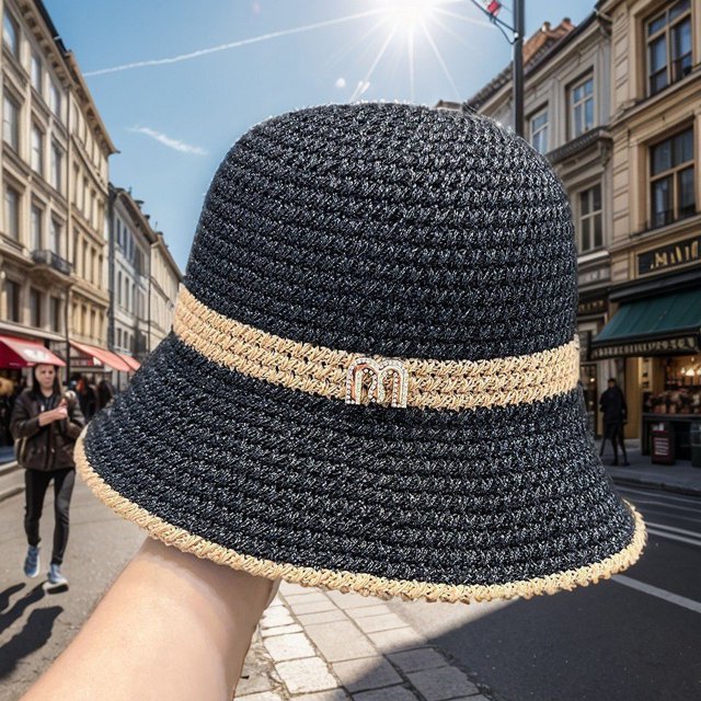 LinYooLi The New Foldable Solar Hat Female Sunscreen Summer Version Of The Versatile Bow Hood, Big Hat, Fisherman Hat