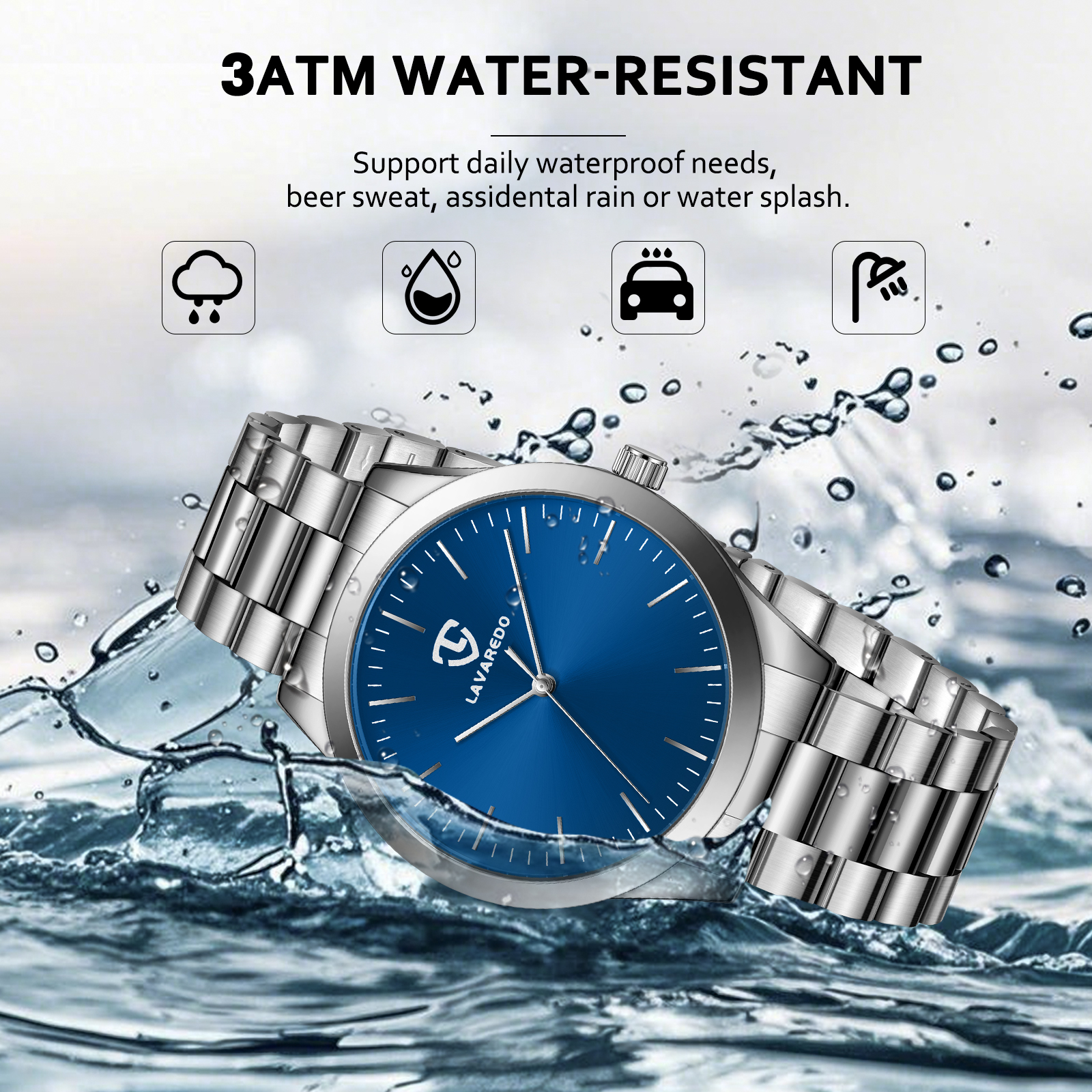 Bomieux Mens Watch, Classic Minimalist Men's Quartz Watch Waterproof Watch with Stainless Steel Band Business Dress Men's Watch-Best Gift for Men