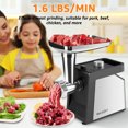 thumbnail image 4 of MULISOFT Meat Grinder, Electric Meat Grinders for Home Use, 2500W Max, Sausage Stuffer, Sharp, Silver, 4 of 9