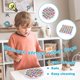 thumbnail image 3 of Fidget Toys Pack Antiansiedad Alivio del estrés Tie Dye Push Pop Bubble Fidgets Toys Rainbow Juguetes simples para niños adultos Paquete de 2 (circular + cuadrado), 3 of 5