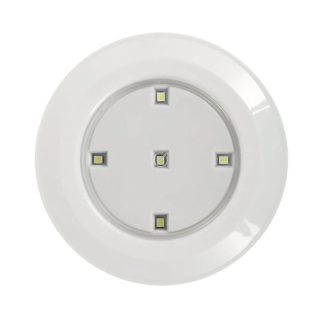 Vensio -Wireless LED Puck Lights with Remote Control 3-Pack, Battery Operated Stick On Closet Lights with Dimmable Brightness, Under Cabinet Kitchen Counter Lighting White