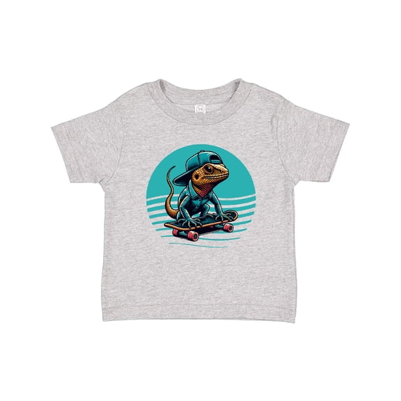 Inktastic Skateboarding Lizard Funny Skateboard Boys Baby T-Shirt