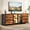 Brown, variant on GUNAITO TV Stand for TVs up to 75", Entertainment Center with 6 Fabric Drawers and LED Lights, Big TV Stand with Media Console Storage Cabinet for Living Room, Black