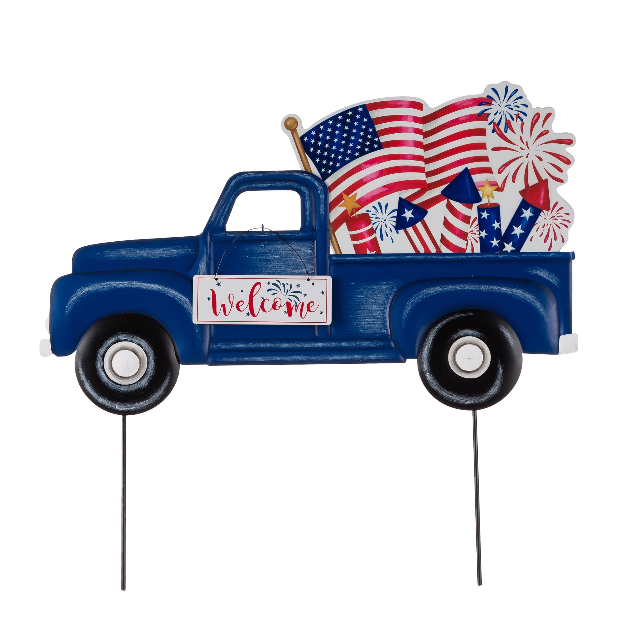 glitzhome-patriotic-themed-american-truck-yard-stakes-metal-yard