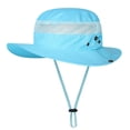 thumbnail image 1 of yeacher UV-Protection Quick-Dry Fishing Hat in Sky Blue - Lightweight Nylon, Adjustable Fit, Wide Brim for Outdoor Activities, 1 of 7