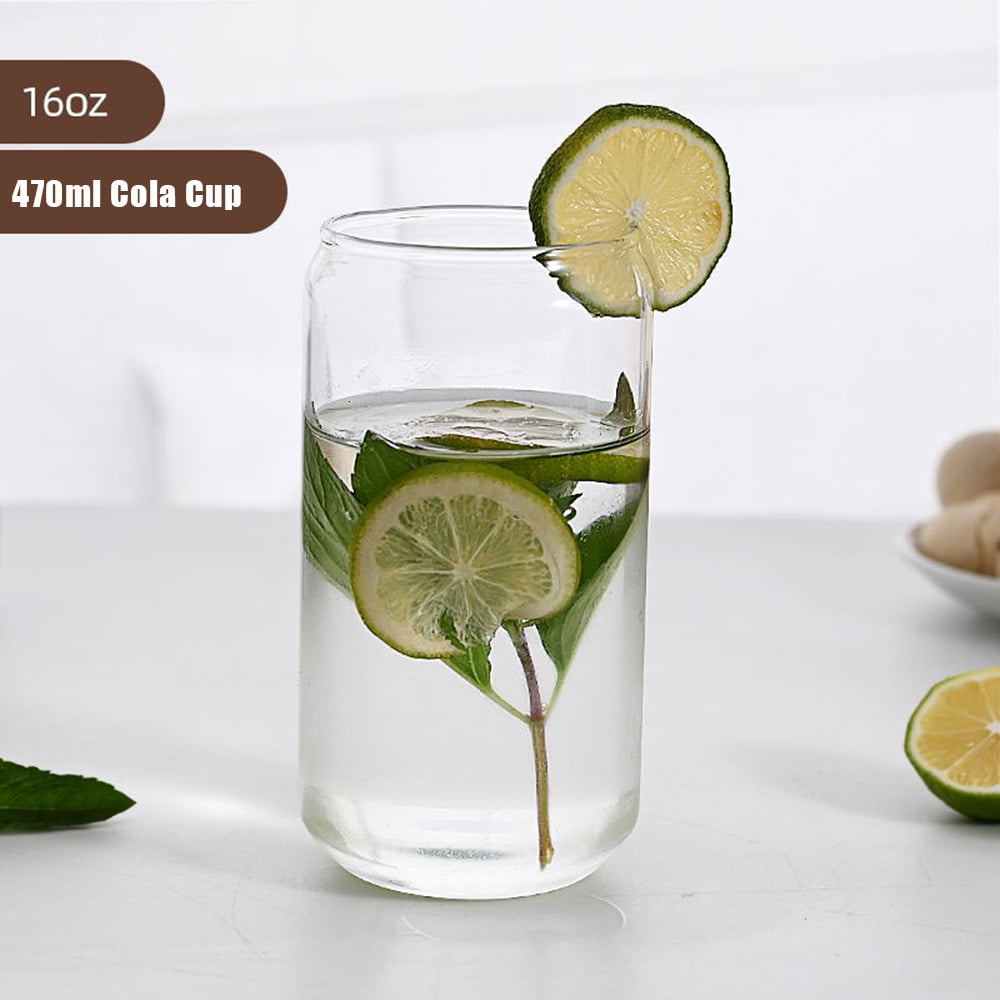 Transparent Bubble Tea Cup Juice Milk Mocha Cups Glass 400/550 ml Cup with  Lid