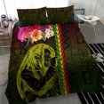 thumbnail image 3 of Housse de Couette Musique Hawaïenne Reggae Chanteuse Tribu Polynésienne et Hibiscus, 3 of 6