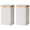 Beige, variant on Premium Tea Box With Tight Seal Kitchen Canister Tinplate Food Storage Container For Travel Camping Or Everyday Use