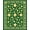 Green, Pattern 1, variant on ODIKA 4'x6' Machine Washable Non-Slip Area Rug, Elegant Celtic Knot Motif High Traffic Rug, Green, 34187