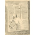 thumbnail image 2 of Cyprián Majerník 18x24 Gold Ornate Framed and Double Matted Museum Art Print Titled - Horse's Head (1936), 2 of 4