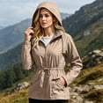 thumbnail image 6 of Perfectbot Women's Hiking Jacket Drawstring Waist Water-Repellent Windproof Outdoor Activities Jacket, 6 of 8