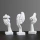 thumbnail image 4 of Estatuas de máscara abstracta de resina, figuritas en miniatura europeas para Interior, hogar, oficina, estudio, figura de escritorio, adorno, regalo de decoración, 4 of 5
