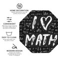thumbnail image 3 of Fuzoiu I love Math Print Leather Coasters Set,Drink Coasters Set of 4,for Tabletop Protection, Durable PVC Coasters,Home Décor and Housewarming Gift-Octagon, 3 of 6