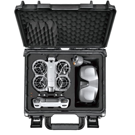 Lekufee Waterproof Hard Carrying Case for DJI Neo 2 Drone, Fly More Combo, DJI RC 2, RC N3, Goggles N3/3, RC Motion 3, and Accessories(Case Only)