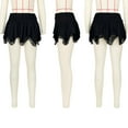 thumbnail image 5 of TAIAOJING Womens Lace Short Skirt Solid Color Low Waist Patchwork Flowy Ruffle Pleated Mini Skirts Streetwear, 5 of 7