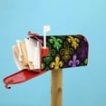 thumbnail image 5 of Daiia Mardi Gras1 Mailbox Cover , Magnetic Welcome Mailbox Wraps Post Letter Box Cover for Garden Yard Home Decor-25.5x21 in, 5 of 9