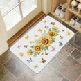 thumbnail image 4 of Sunflower Wood Garland (4) Door Mat 30 X 17 Inch Welcome Doormat Indoor Outdoor Entrance Floor Mat Non Slip Spring Summer Decor Rubber Mats, 4 of 6