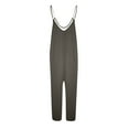 thumbnail image 4 of SRZYMJ Casual Womens Jumpsuit Stylish Women's Summer Spaghetti Strap Jumpsuit Comfortable Loose Wide Leg Overalls with Pockets, 4 of 5