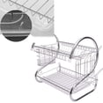 thumbnail image 4 of Mother's Day Sales - Curved 2 Story Dish Rack Set, Stainless Steel 204 + ABS, 4 of 9