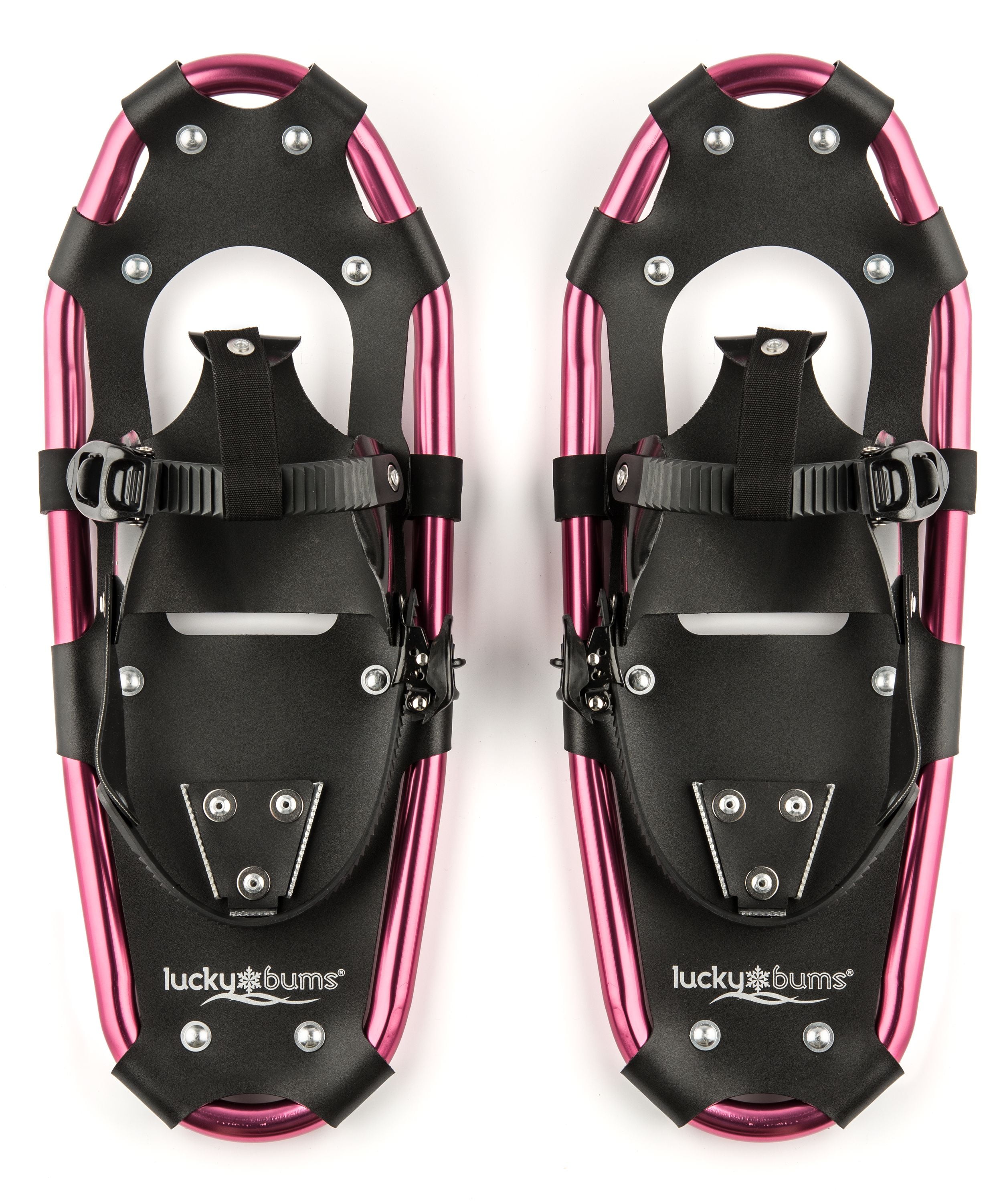 Lucky Bums Youth and Adult Snowshoes, Pink, 19inch
