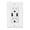 1 Pack Dual USB A, variant on GreenCycle, 15A 125V White Duplex Receptacle Electrical Outlet