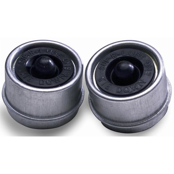 Dexter Marine Trailer Wheel Bearing Dust Cap 81168 Fits Super Lube Wheel Hubs; Set Of 2; 2 Inch Diameter Cap; With Rubber Grommets