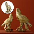 thumbnail image 4 of Estatua de águila vívida, figura coleccionable de escritorio, artesanía, obra de arte, resina, personalidad 3D 9.45x5.12x13.39 pulgadas, 4 of 9