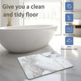 thumbnail image 2 of Stone Bath Mat, Non-Slip Diatomaceous Earth Shower Mat, Fast Drying Diatomite Stone Bath Mat, Highly Absorbent, Odorless, Easy to Clean (Marble Pink), 2 of 6