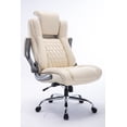 thumbnail image 4 of Boyel Living Office Chair, High Back Office Chair with Lifting Headrest, Flip Arms, Executive Computer Chair Swivel Desk Chair, Beige, 4 of 6