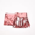 thumbnail image 2 of BalsaCircle 16 feet Blush Metallic Foil Tassels Hanging Garland Fringe Banner Party Decorations, 2 of 7