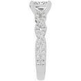 thumbnail image 6 of Unique Moments 2 ct Lab Grown Princess Diamond Infinity Solitaire Engagement Ring 10K White Gold, 6 of 6