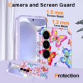 thumbnail image 3 of Funda de teléfono Ratcase Floral para Samsung Galaxy S25 con pantalla, 3 of 6