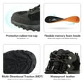 thumbnail image 3 of Nortiv8 Mens Hiking Boots Outdoor Waterproof Mid Trekking Backpacking Mountaineering Shoes JS19004M-W BLACK Wide Size 10.5, 3 of 7
