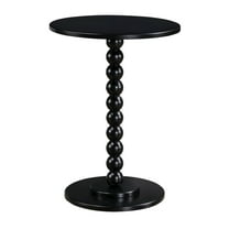 Classic Accents Venetian Islands Spindle Table in Black Wood Finish
